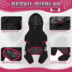Miucat leash-hole design allows easy leash attachment without removing the coat