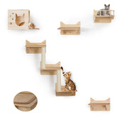 MIUZMORE cat wall shelves perches for space-saving climbing and lounging