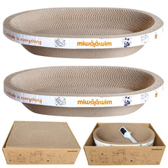 Miwoowim cat scratcher bowl designed for cozy lounging and nap time
