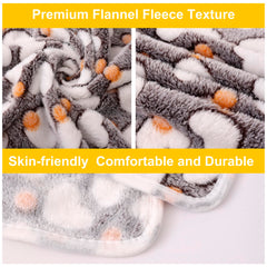 MIWOPET 3Pack Pet Blanket Bone design perfect for lounging.