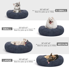 MIXJOY donut cuddler 36in grey-blue for secure, restful sleep.