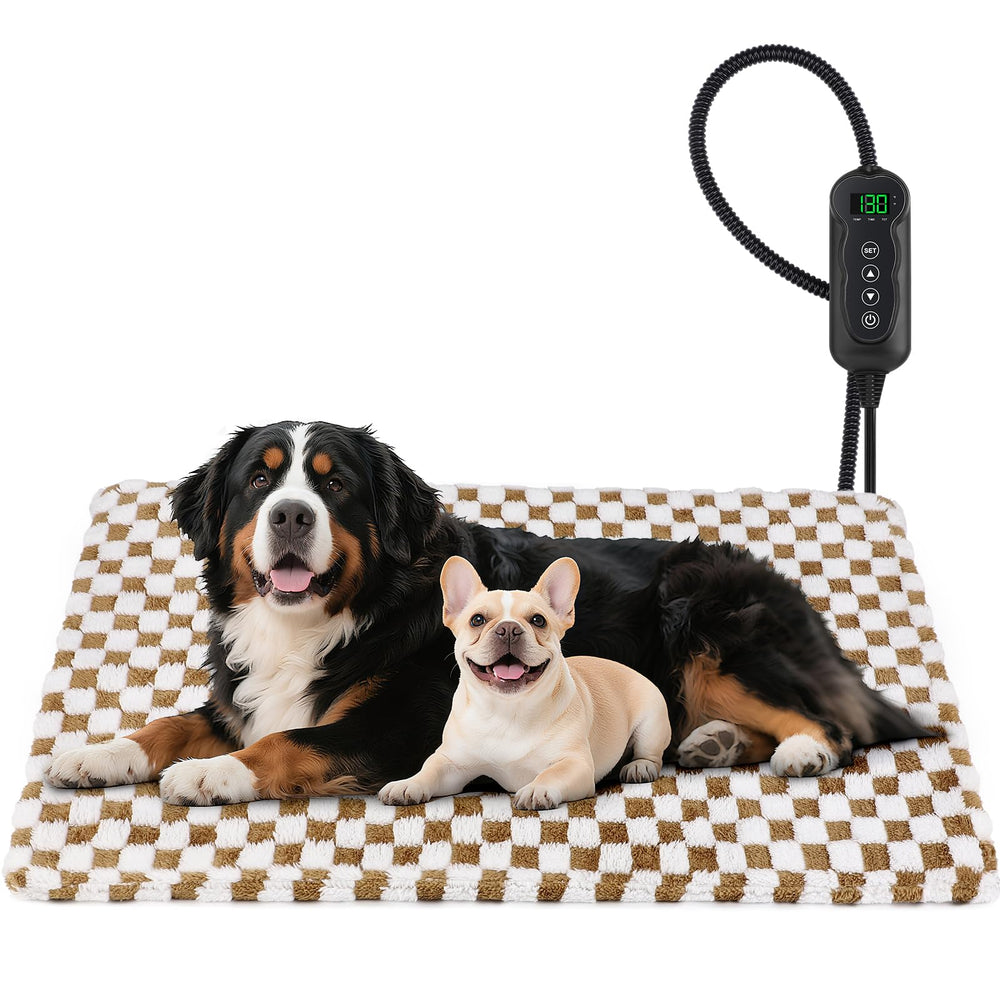 MIXJOY heated dog bed waterproof cover protects paws from moisture and mess