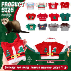Mixweer guinea pig christmas sweaters on pet illustrate festive styling and warmth.