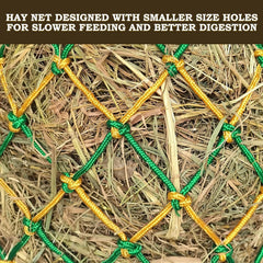 MIYABALA hay net mesh hole 2.36x2.36 inch highlights slow-feed design