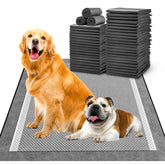MIZOK pee pads 28x34 charcoal with activated carbon odor control for fresher rooms.