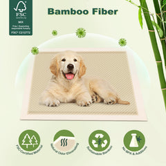 MIZOK puppy pads odor-elimination close-up demonstrates fresh home environment after use.