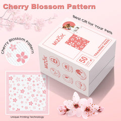 MIZOK Puppy Pads pink cherry blossom design adds subtle style to your space.
