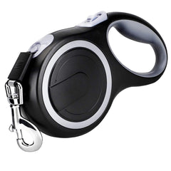 MK-DEF retractable leash with anti-slip handle offers comfortable, secure grip during long walks.