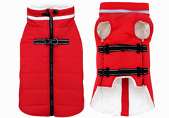 Mklhgty dog coat built-in harness for secure leash attachment during outings.