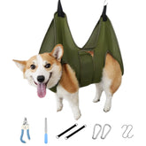 Mklhgty dog grooming hammock nails trim - keeps pet steady for safe clipping.