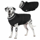Mklhgty large dog coat back zipper enabling quick on-off in cold weather