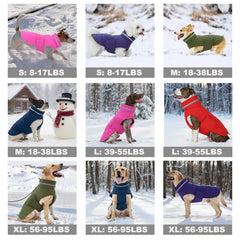 Mklhgty waterproof dog coat purple back view for versatile fit