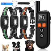 MKZ 3 Dogs Shock Collar remote with 3300ft range enables outdoor training.