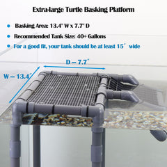 MLONDHSU turtle basking platform non-slip ramp aids easy climbing and daily basking