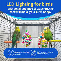 M&M Cage HappyBird chew guard closeup shows chew-resistant safety for chewers.