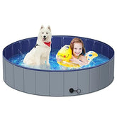 MMdipon dog pool large dog front view shows sturdy build for active play