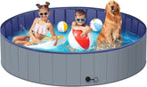 MMdipon dog pool XL folded for easy storage and transport.