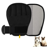 MMGOPET pet-hair-remover-glove-wrist-strap grips securely to remove fur from furniture.