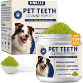 MNQAXZ dental powder jar 120g showcasing long-lasting dog oral care solution