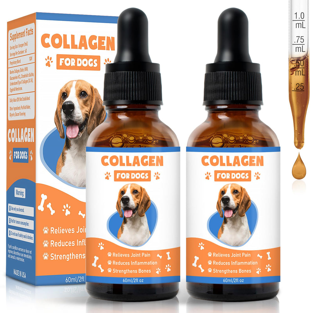 MNQAXZ dog collagen bottle for joint support