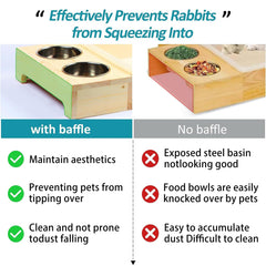 MOBYKE deeper bowls reduce overflow keeping bowls clean and pets comfortable