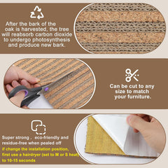 Mocherpion cat scratcher protector near furniture reduces mess during scratching sessions.