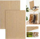 Mocherpion cork cat scratch pad wall mount saves space and protects furniture.