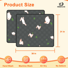 MODESLAB guinea pig cage liner soft-absorbent-fabric provides quick liquid absorption and cozy surfaces.