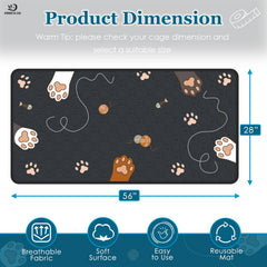 MODESLAB washable pee-pad double pack keeps cages clean and reusable