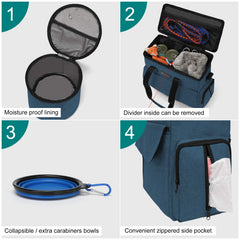 Modoker food carriers included in the travel kit for snacks and meals