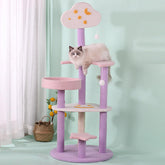 MODUSKYE Moon Star Cat Tree assembly steps showcase sturdy setup for quick assembly