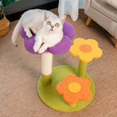 MODUSKYE Flower Cat Tree blossoms for kittens—playful climbing and scratching.
