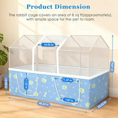 MODESLAB large pet playpen structure provides ample space for small animals indoors or outdoors