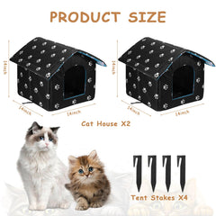MOJIEZUO cat house top zipper design for easy access and cleaning