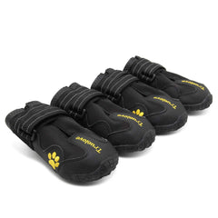 MOKCCI Truelove dog boots illustrate easy-on, secure straps for quick use.