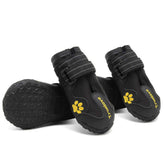 MOKCCI Truelove dog boots packaging shows durable waterproof design for outdoor use.