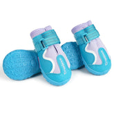 MOKCCI Truelove dog boots waterproof sole with traction for outdoor walks.