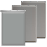 MOLYLY 3-flap dog door replacement front view with secure fit and easy access
