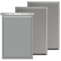 MOLYLY 3-flap dog door replacement front view with secure fit and easy access