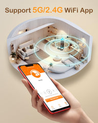 Molypet automatic cat feeder two bowls setup for simultaneous feeding of pets