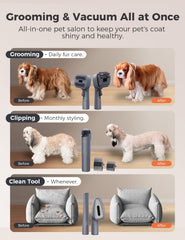 MomcozyPet FurEase daily grooming brush removes loose fur for tidier coats
