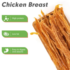 MON2SUN chicken jerky small-dog bag open highlights grain-free, easy-to-digest rewards