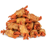 MON2SUN rawhide-free snacks pack front showing 15 pieces, ideal daily treats for small dogs.