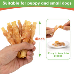 MON2SUN soft-training treats featuring chicken-wrapped cod fillets ideal for quick rewards.