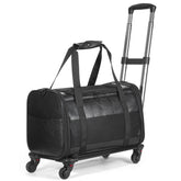 Monanller airline-approved pet carrier with wheels for smooth airport navigation