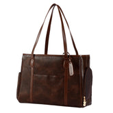 Monanller leather pet purse carrier side view for secure small-pet transport.