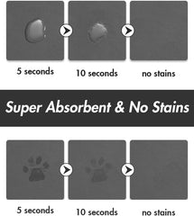 MontVoo quick-dry-pet-feeding-mat dries fast after meals.