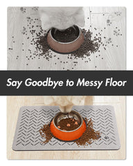 MontVoo rubber backing anti-slip mat stays in place during energetic meals.