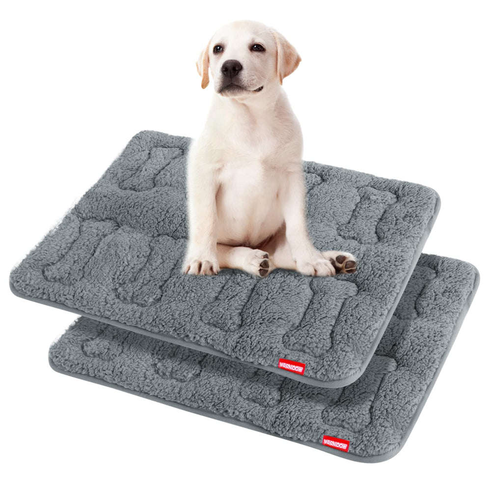 Moonsea dog bed crate mat soft-plush-top delivers cozy nap comfort