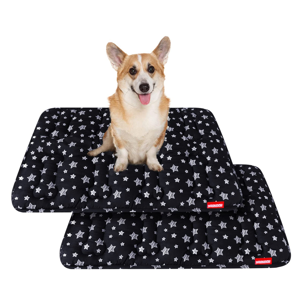Moonsea dog crate mat 2pack—soft, cozy kennel surface for pets.